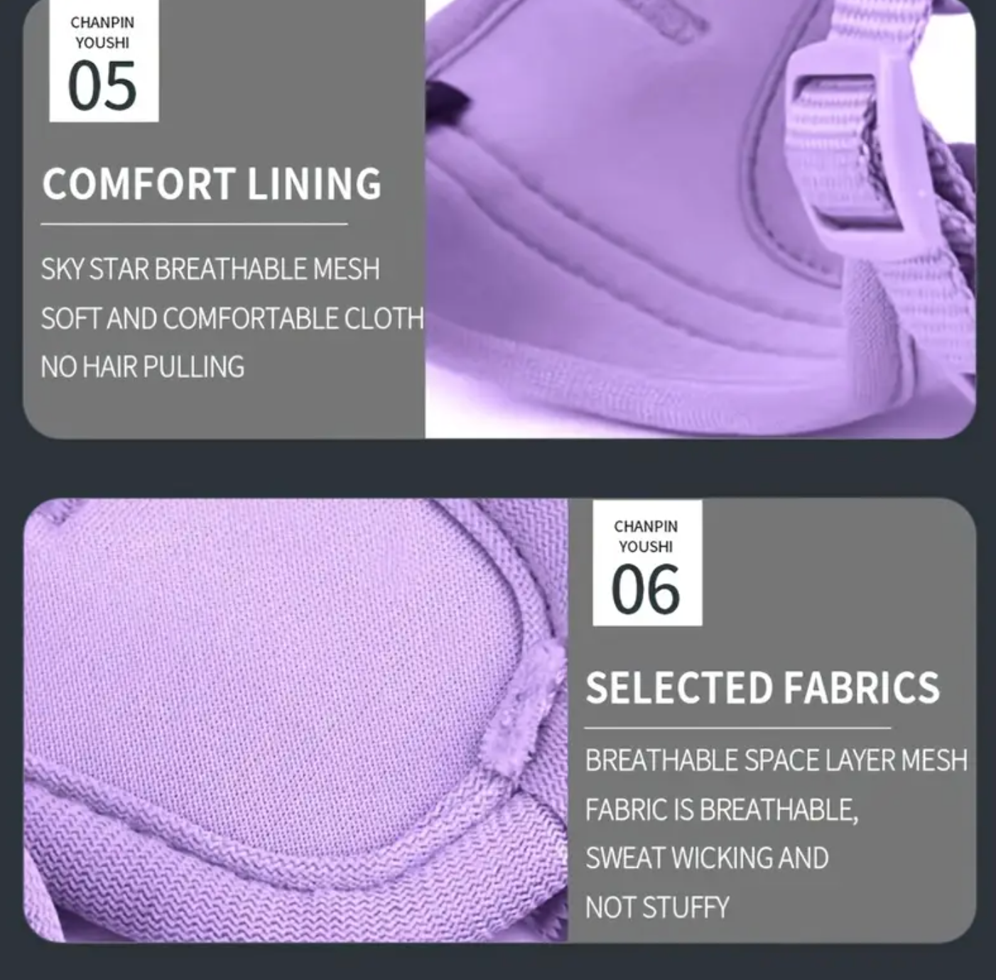 Violet Lightweight Dog Harness