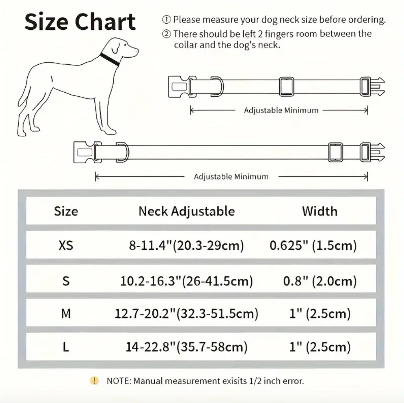 Pizza Food Prints Pattern Dog Collar