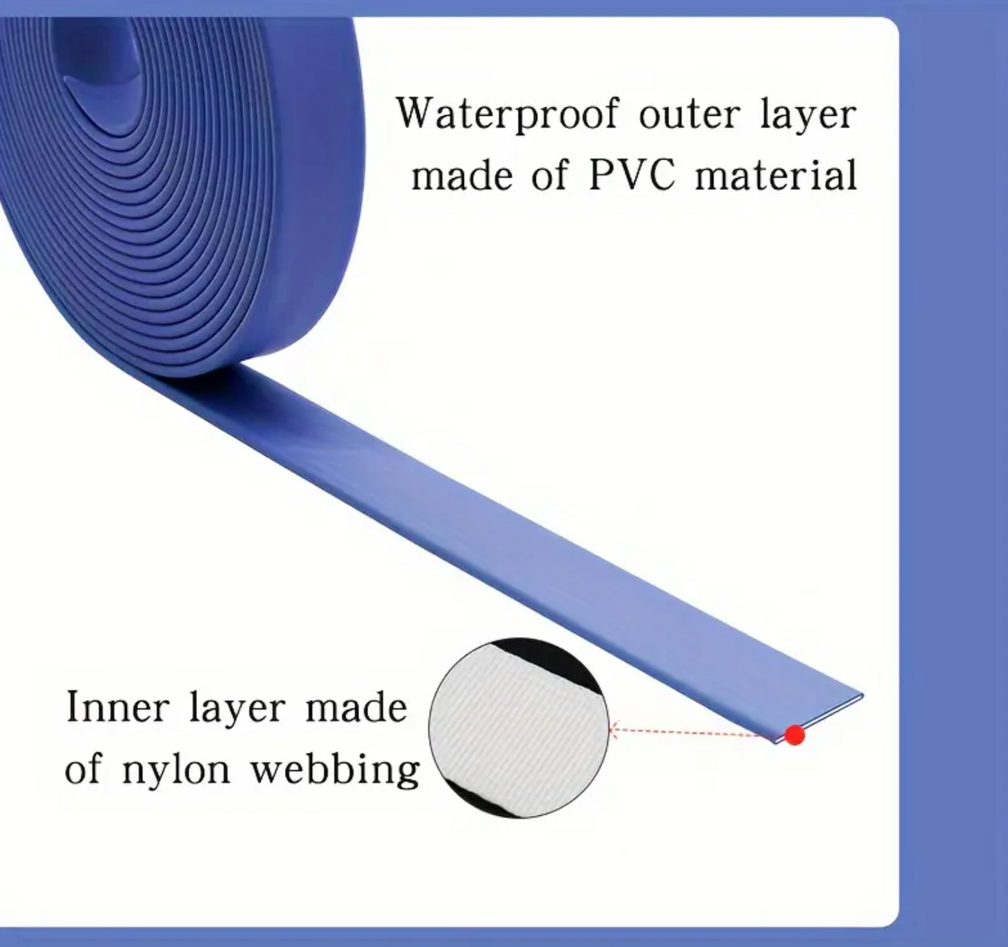 Light Blue Waterproof rust-proof Easy to clean Comfortable PVC Pet dog Collar Leash Set